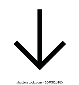 Arrow icon line ui black