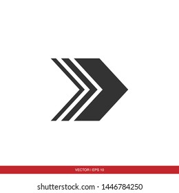 Arrow icon / logo black vector 