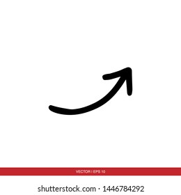 Arrow icon / logo black vector 
