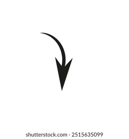 Icono de flecha logo Vector negro