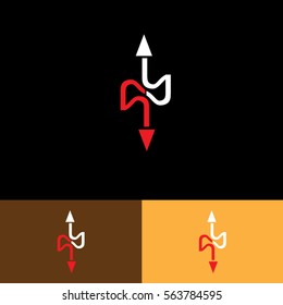 arrow icon logo business