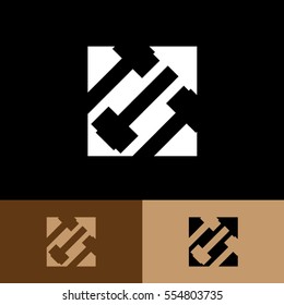 arrow icon logo button business