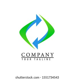 arrow icon logo for the company-vector