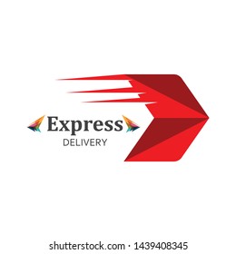 Arrow icon logo of delivery,express and fast vector illustrationTemplate design