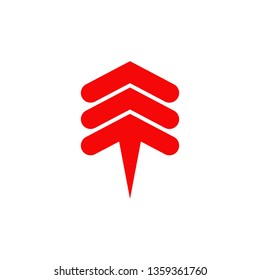 Arrow icon logo design