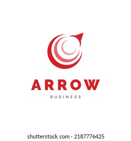 Arrow icon logo design inspiration