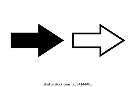 Arrow icon logo design. Arrow sign and symbol for web design.