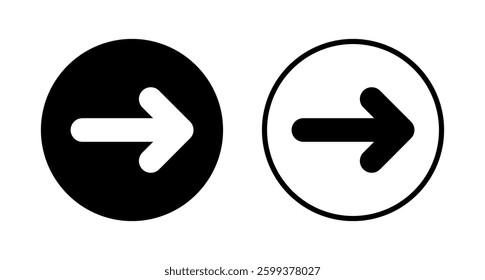 Arrow icon logo design. Arrow sign and symbol for web design.