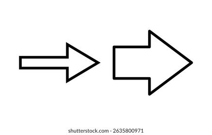 Pfeilsymbol-Logo-Design. Pfeilzeichen und Symbol für Webdesign.