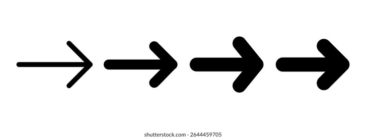 Arrow icon logo design. Arrow sign and symbol for web design.