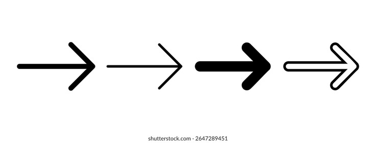 Pfeilsymbol-Logo-Design. Pfeilzeichen und Symbol für Webdesign.