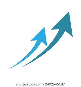 Arrow icon logo design template