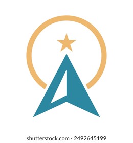 Arrow icon logo design template