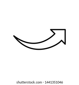 arrow icon, logo design trendy