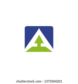 Arrow icon logo design vector template