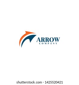 Arrow icon logo design vector template