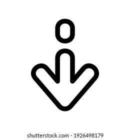 arrow icon or logo isolated sign symbol vector illustration - high quality black style vector icons
