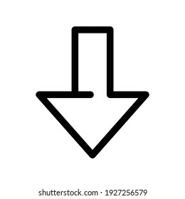 icono de flecha o logotipo símbolo de signo aislado ilustración vectorial - iconos vectoriales de estilo negro de alta calidad
