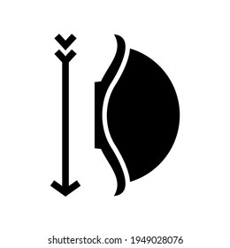 icono de flecha o logotipo símbolo de signo aislado ilustración vectorial - iconos vectoriales de estilo negro de alta calidad
