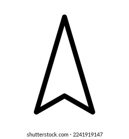 Pfeilsymbol oder Logo einzeln auf Zeichen, Vektorgrafik - hochwertige Vektorsymbole mit schwarzem Hintergrund
