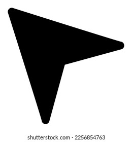 Pfeilsymbol oder Logo einzeln auf Zeichen, Vektorgrafik - hochwertige Vektorsymbole mit schwarzem Hintergrund