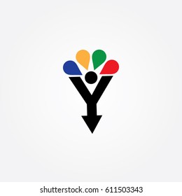 arrow icon to logo people