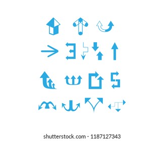 arrow icon logo set