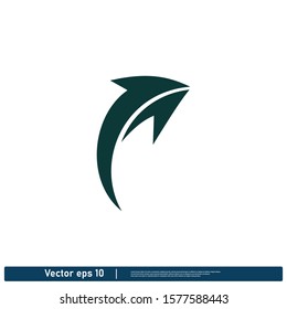 Arrow icon Logo template design element vector eps 10