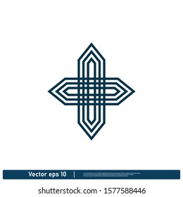 Arrow icon Logo template design element vector eps 10