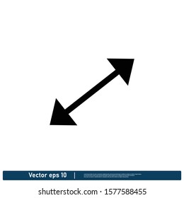 Arrow icon Logo template design element vector eps 10