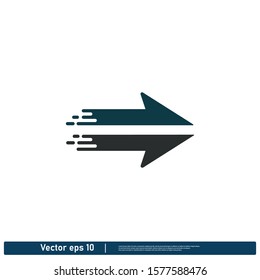 Arrow icon Logo template design element vector eps 10