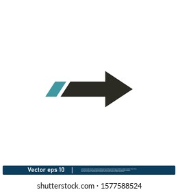 Arrow icon Logo template design element vector eps 10