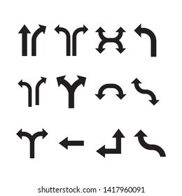 arrow icon logo vector simple illustration