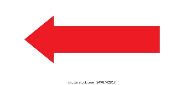 Arrow icon. long line arrow vector. flat style Arrow symbol. simple Arrow icon on a white background.