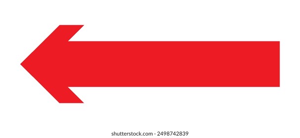Arrow icon. long line arrow vector. flat style Arrow symbol. simple Arrow icon on a white background.