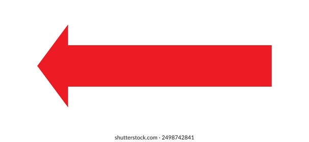 Arrow icon. long line arrow vector. flat style Arrow symbol. simple Arrow icon on a white background.