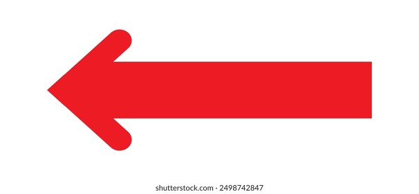 Icono de flecha. Vector de flecha de línea larga. estilo plano. icono de flecha simple sobre un fondo blanco.