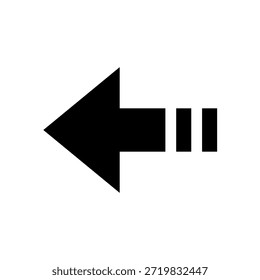 Arrow icon mark, fill, illustration