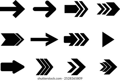 Arrow icon. Mega set of vector arrows. Click. set of vector arrows. collection different arrow signs. black arrows icons. arrows vector illustration collection.