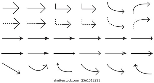 Arrow icon. Mega set of vector arrows.