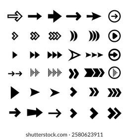 Arrow icon. Mega set of vector arrows