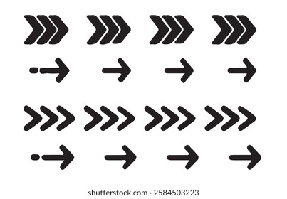 Arrow icon. Mega set of vector arrows. Arrow or sign icon for Web UI, digital product, and anything. Stock - Vector eps 10