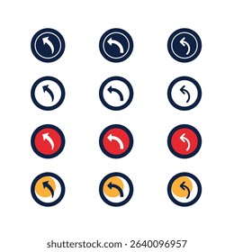 Arrow icon. Mega set of vector arrows. Black arrows icons. Arrow vector collection. Set different cursor arrow direction symbols in flat style. Modern simple arrows