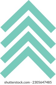 Arrow Icon In Memphis Style