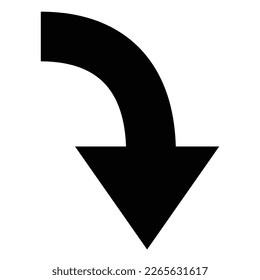 Arrow icon. Modern simple arrow or cursor. Directional arrow flat style isolated on white background. Vector illustration