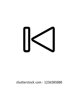 Arrow icon. Music player change sign