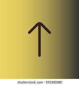 Up arrow icon. Navigation vector
