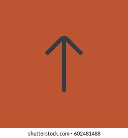 Up arrow icon. Navigation vector