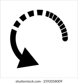 arrow icon new style black vector isolated on black and white.Arrow vector icon. arrows. Arrow vector illustration collection