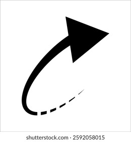 arrow icon new style black vector isolated on black and white.Arrow vector icon. arrows. Arrow vector illustration collection